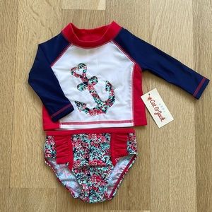 CAT & JACK - 2 piece baby girl bathing suit